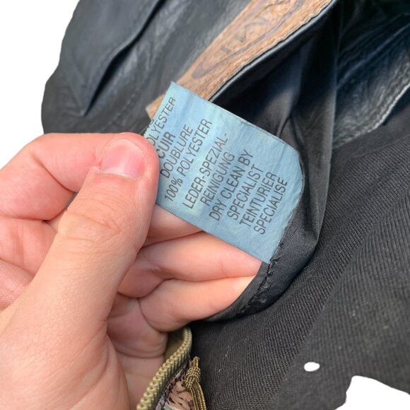 Vintage AMI London Leather Pants Size 34 - Picture 7 of 13